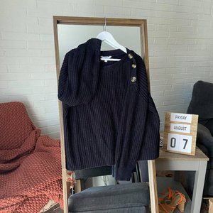 SHOULDER-BUTTONS SWEATER